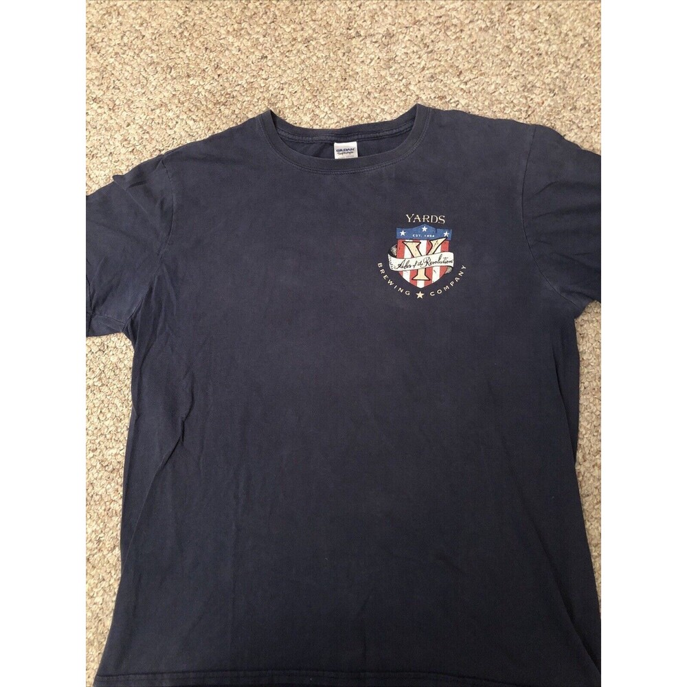 Yards‎ Brewing Company Large Navy T Shirt Short Sleeve